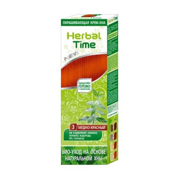 Herbal Time, naturalna henna do włosów, nr 03 miodowa czerwień, 75 ml