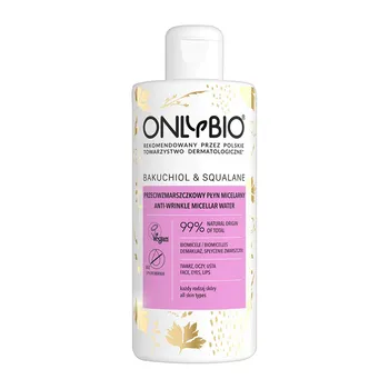 OnlyBio Bakuchiol & Squalane, płyn micelarny, przeciwzmarszczkowy, 300 ml