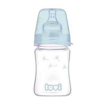 Lovi Diamond Glass Botanic, butelka szklana, 0 m+, 150 ml
