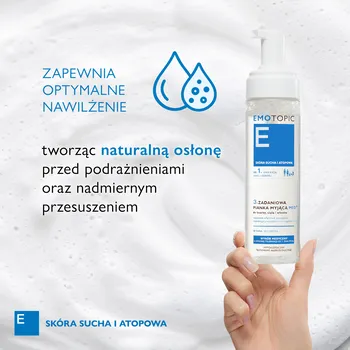 Emotopic Med+, 3-zadaniowa pianka myjąca, 200 ml