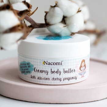 Nacomi, lekkie masło do ciała, dla kobiet w ciąży, 100 ml