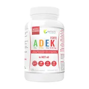 Wish ADEK Forte in MCT oil, kapsułki miękkie,120 szt.