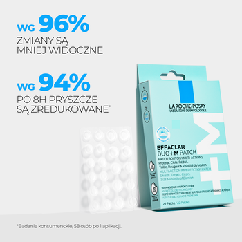 La Roche-Posay Effaclar Duo +M Patch, plastry na wypryski, 22 szt.