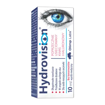 Olimp Hydrovision, nawilżające krople do oczu, 10 ml