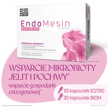 EndoMesin estrobiom, kapsułki, 30 szt. + 30 szt.
