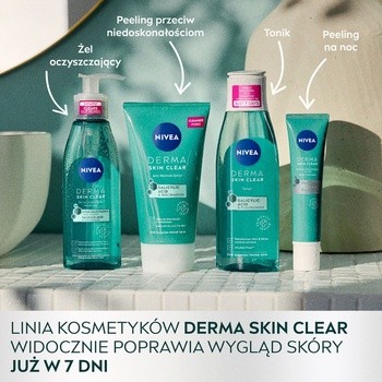 Nivea Derma Skin Clear, peeling złuszczający na noc, 40 ml