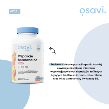 Osavi Wsparcie Hormonalne Kobieta, kapsułki, 60 szt.
