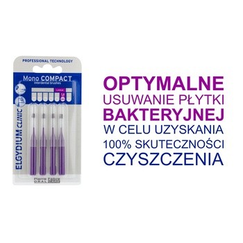 Elgydium Clinic Mono Compact 5, szczoteczka międzyzębowa, 4 szt.