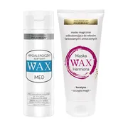 Zestaw WAX, Laboratorium Pilomax, szampon łagodzący podrażnienia hipoalergiczny, 200 ml + maska magicznie odbudowująca z keratyną, 200 ml