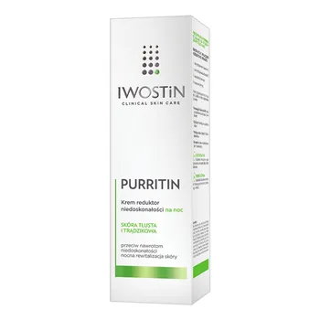 Iwostin Purritin, krem reduktor niedoskonałości na noc, 40 ml