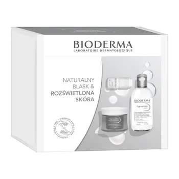 Zestaw Promocyjny Bioderma Pigmentbio, krem na noc redukujący przebarwienia, 50 ml + woda micelarna H2O, 250 ml + rozjaśniający koncentrat z witaminą C, 5 ml