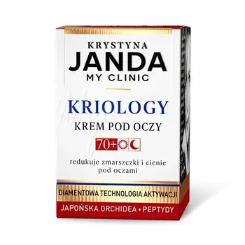 Janda My Clinic Kriology, krem, pod oczy 70+, 15 ml