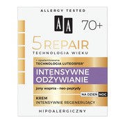 AA Technologia Wieku, 5Repair 70+, Intensywne Odżywianie, dzienno-nocny krem intensywnie regenerujący, 50 ml