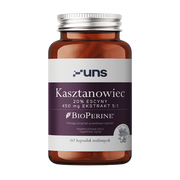 Uns Kasztanowiec + Bioperine, kapsułki, 60 szt.