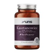 Uns Kasztanowiec + Bioperine, kapsułki, 60 szt.