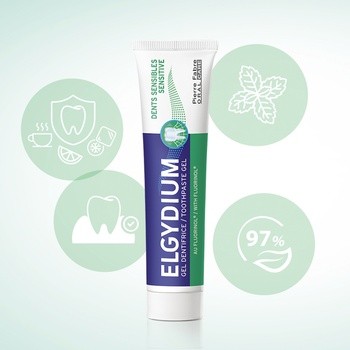 Elgydium Sensitive, pasta do zębów w żelu, 75 ml