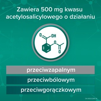 Aspirin Pro, 500 mg, tabletki powlekane, 20 szt.