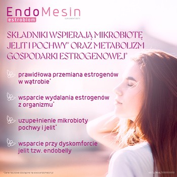 EndoMesin estrobiom, kapsułki, 30 szt. + 30 szt.