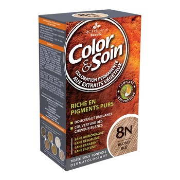 Color&Soin, farba do włosów, blond pszeniczny(8N), 135ml