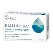 DOZ PRODUCT HialuIntima, nawilżające globulki dopochwowe, 10 szt.