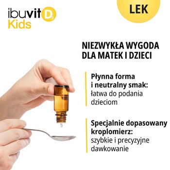 Ibuvit D3 Kids, 15000 IU/ml, krople doustne, 10 ml
