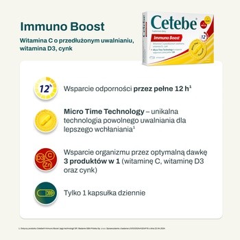 Cetebe Immuno Boost, kapsułki, 30 szt.