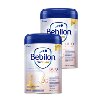Zestaw 2x Bebilon PROfutura DUOBIOTIK 2, mleko następne po 6. miesiącu, proszek, 800 g