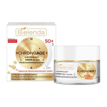 Bielenda Chrono Age 24 h, ujędrniający krem przeciwzmarszczkowy 50+, na noc, 50 ml