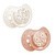 Canpol Lovi, smoczek silikonowy dynamiczny, Blossom Ivory, 0-6m, 2 szt.