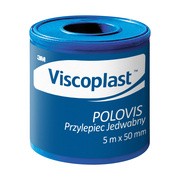 Viscoplast Polovis, przylepiec jedwabny, 5 m x 50 mm, 1 rolka