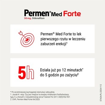 Permen Med Forte, 50 mg, tabletki powlekane, 4 szt.