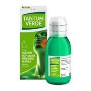 Tantum Verde, 0,15%, roztwór do płukania jamy ustnej i gardła, 240 ml