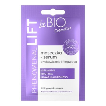BeBio Phenomenal Lift, maseczka-serum liftingująca, 10 ml