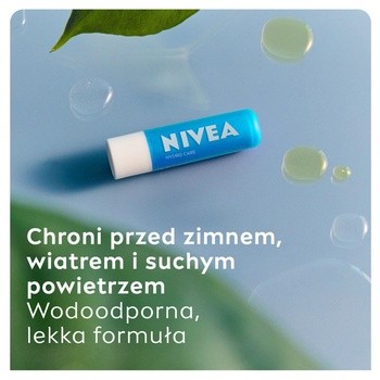 Nivea Hydro Care, pielęgnująca pomadka do ust, 4,8 g