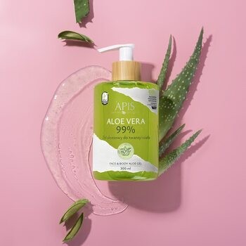 Apis Aloe Vera 99%, żel, aloesowy, do twarzy i ciała, 300 ml