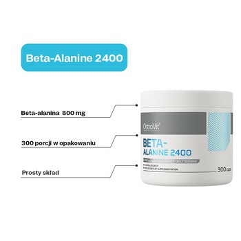 OstroVit Beta-Alanine 2400, kapsułki, 300 szt.