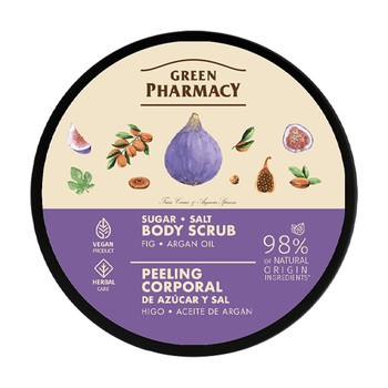 Green Pharmacy, peeling cukrowo-solny do ciała, figi i olejek arganowy, 200 ml