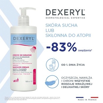 Dexeryl Shower, krem pod prysznic, 500 ml