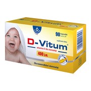 D-Vitum Witamina D dla niemowląt 400 j.m., kapsułki twist-off, 90 szt.