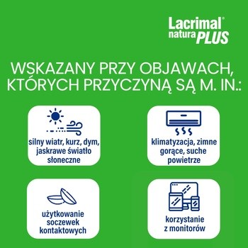 Lacrimal Natura Plus, krople do oczu, 10 ml