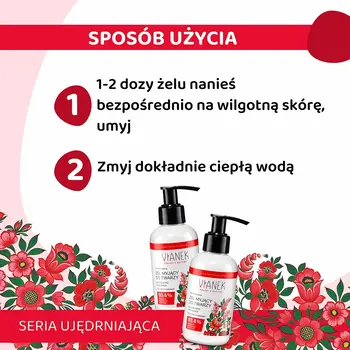 Vianek, rewitalizujący żel myjący do twarzy, 150 ml