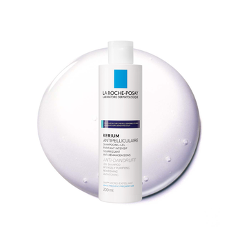 La Roche-Posay, Kerium, szampon-żel przeciwłupieżowy, włosy tłuste, 200 ml