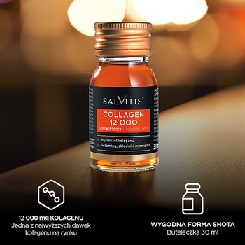 Zestaw Salvitis Collagen, kolagen do picia, płyn, 30 ml x 30 szt.