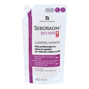 Seboradin Oily Hair, szampon do włosów przetłuszczających się i skłonnych do wypadania, refill, 400 ml