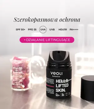 Veoli Botanica Hello Lifted Skin, szerokopasmowy lekki krem ochronny przeciw fotostarzeniu, 50 ml