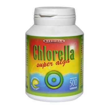 Chlorella, tabletki z prasowanymi algami, 500 szt.