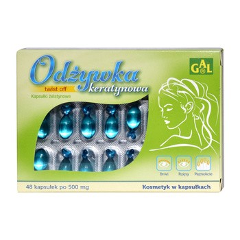 Gal, odżywka keratynowa, kapsułki żelatynowe, 48 szt.