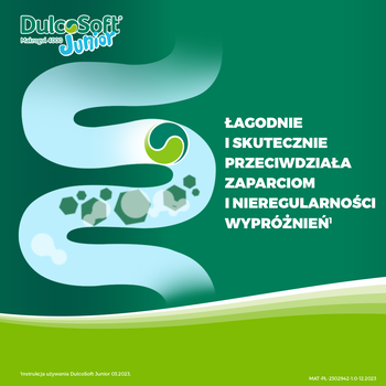 Zestaw 2x DulcoSoft Junior, roztwór doustny na zaparcia u dzieci, 100 ml