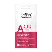 L`Biotica Dermomask, maska natychmiastowo wygładzająca z witaminą A, 8 ml