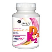 Aliness Witamina K2 MK7 i D3 2000, kapsułki, 60 szt.